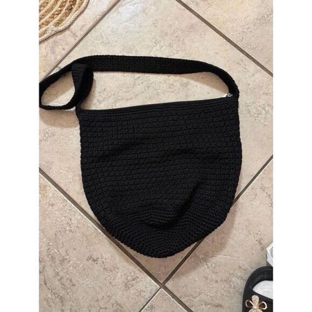The Sak crochet black bucket bag‎
